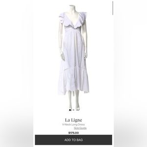 La Ligne White Midi Dress, M